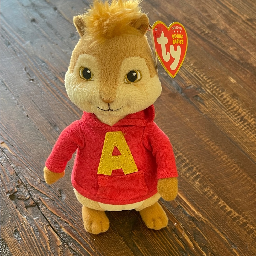 Ty Stuffed Animal with Red Hoodie